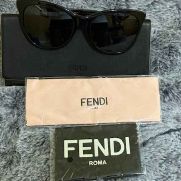 Fendi Sunglasses Black and Gold main image 9